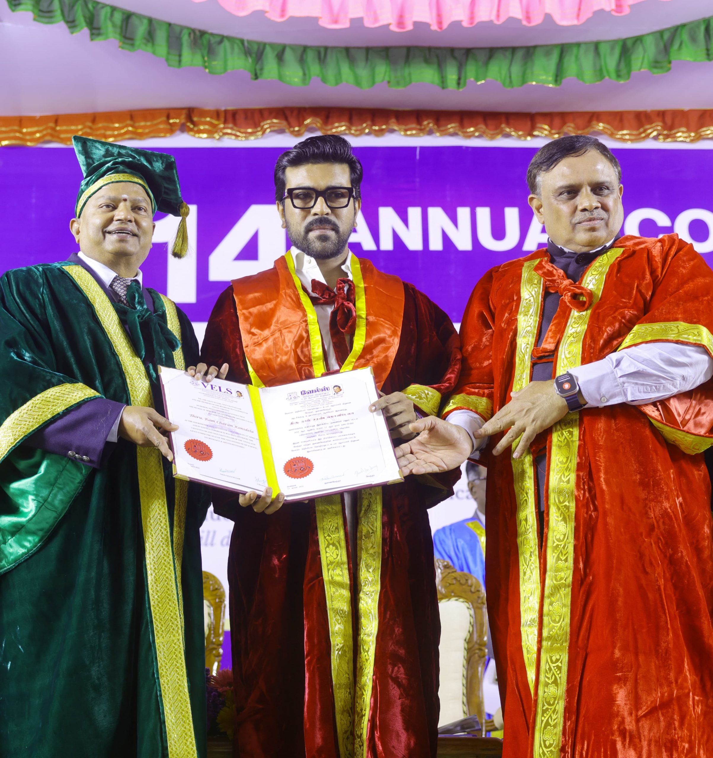 University of Wales confers honorary doctorate on global star Ram Charan